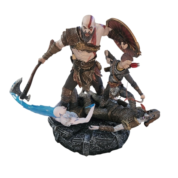 God of War Collector's Edition Kratos and Son Statue